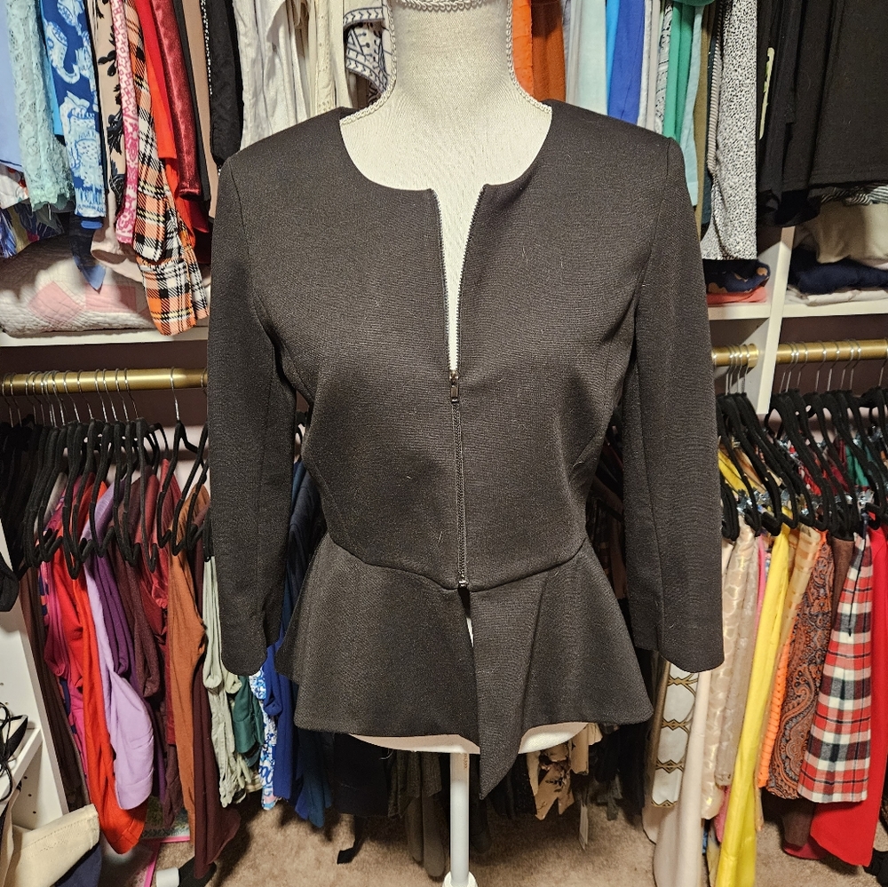 NY&Co peplum jacket sz M